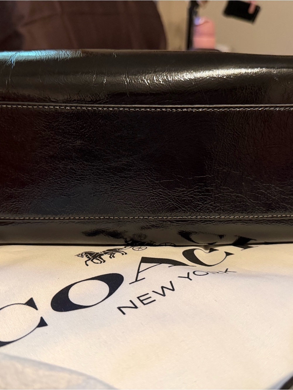 COACH Black glazed rogue 34 Hong Kong exclusive - Picture 12 of 13